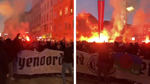 7 Feyenoord-hooligans aangehouden na rellen in Graz, 2 Nederlanders neergestoken