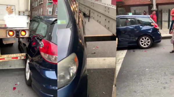 Vrachtwagenchauffeur zonder skills weet halve woonwijk te slopen