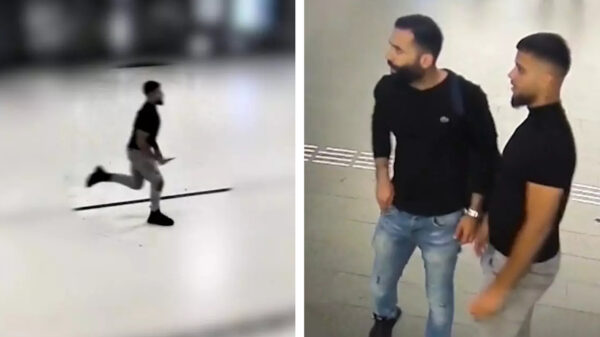 Zoeken maar: politie deelt beelden van bizarre steekpartij op Amsterdam CS