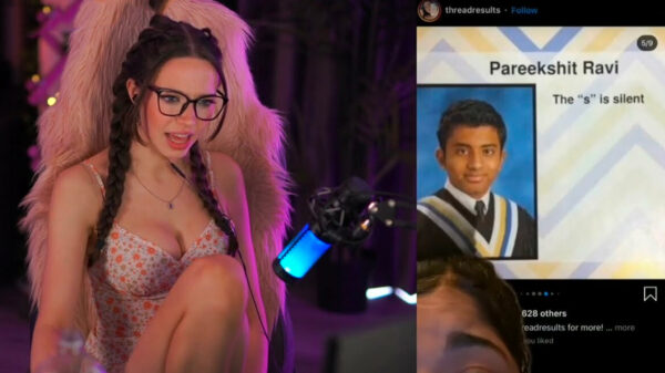 Streamer Lydia Violet heeft moeite om een buitenlandse naam uit te spreken