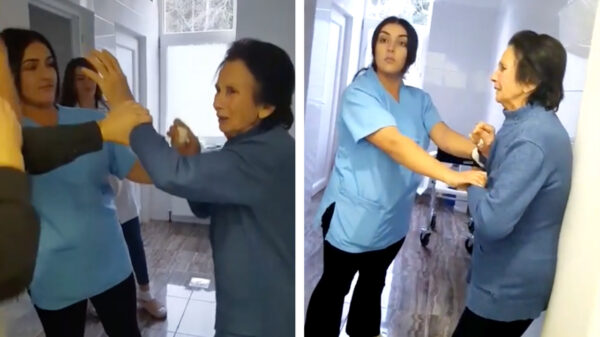 Trieste beelden uit Kosovo van een dementerende vrouw die door verpleegsters wordt mishandeld