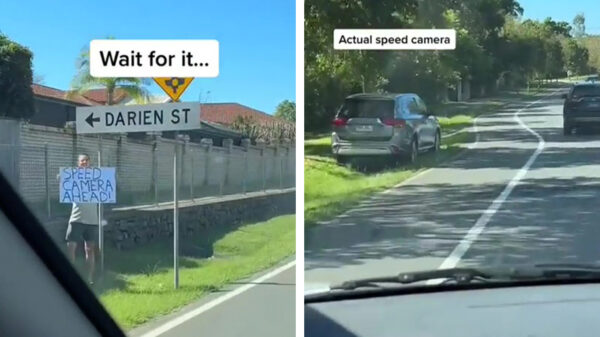 Vriend, bedankt voor de waarschuwing dat er een flitser staat!