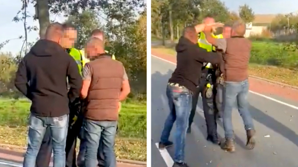 Agressieve idioten vliegen twee agenten aan tijdens aanhouding in Venlo