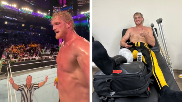 Logan Paul scheurt meniscus, kruis- en kniebanden tijdens WWE worstelwedstrijd