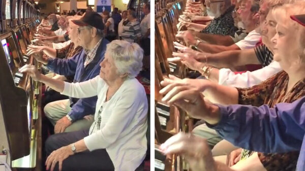 Ondertussen in Las Vegas: oudjes komen hun dag door in het casino