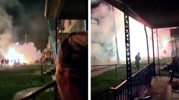 Een avondje vuurwerk afsteken in Amerika escaleert volledige uit de klauwen
