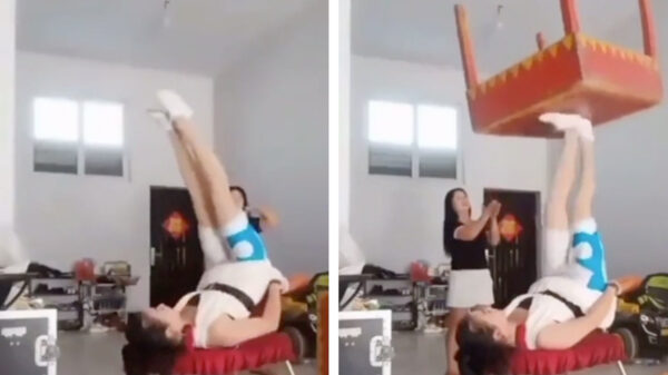 Luister kinderen, vandaag doen we geen stoelen- maar een tafeldans!