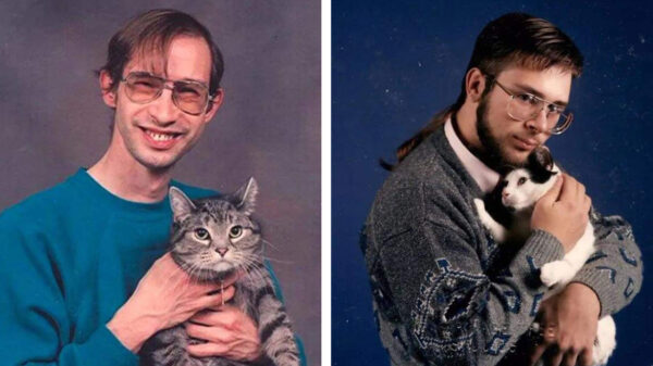 13 griezelige en enigszins ongemakkelijke foto's van mensen en hun poes