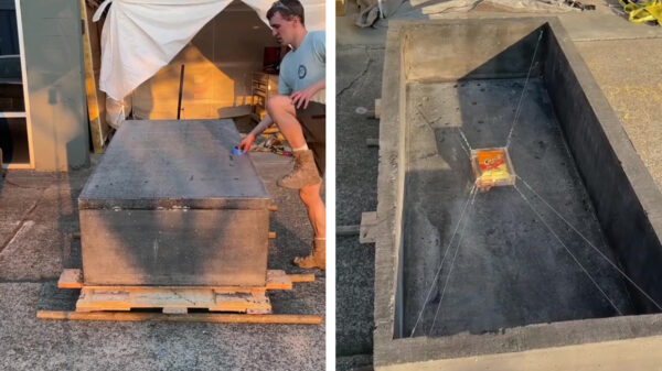 Handige doehetzelver probeert archeologen in het jaar 12223 te trollen