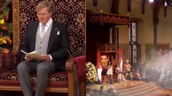 Troonrede op Prinsjesdag 2019 bruusk verstoord door strippers