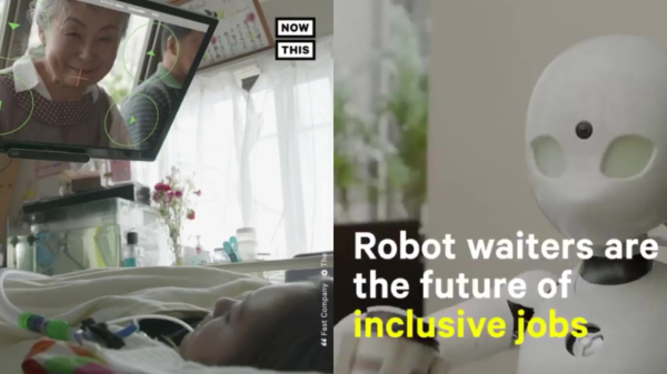 Verlamde mensen kunnen tegenwoordig als robot-ober aan de slag