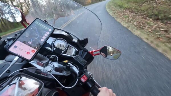 Pas op! Overstekend wild geeft motorrijder voor zijn sodemieter