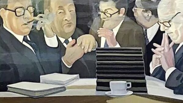 Woede na verwijderen van schilderij van de sigaarrokende universiteitsbestuurders