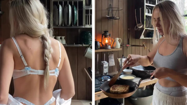 Juultje Tieleman zorgt voor een ontbijtje op deze vroege morgen