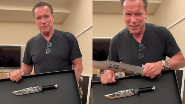 Arnold Schwarzenegger trolt Sylvester Stallone omdat 'ie een kleintje heeft