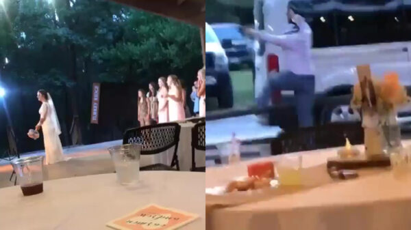 Als je vrouw het bruidsboeket vangt zit er maar één ding op