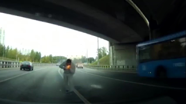 Poolse idioot schiet roadragende weggebruiker in zijn nek met alarmpistool