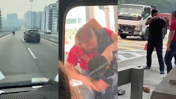 Heetgebakerde automobilisten hebben iets te heet geluncht en reageren zich af tijdens een ouderwetse road rage