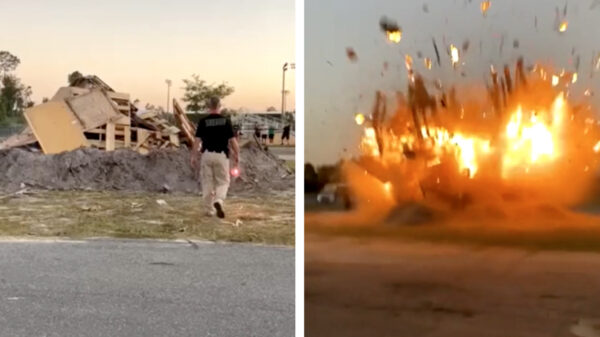 Gozer loopt net iets te stoer weg bij een gigantisch kampvuur