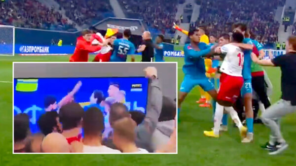 Spartak Moskou-spelers kijken zichzelf terug na ordinaire matpartij met Zenit St. Petersburg