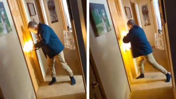 Goedemorgen: je huisgenoot wakker maken met een stukje vuurwerk