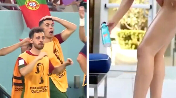 Voetbalteam Portugal behoorlijk onder de indruk van supergladde dame