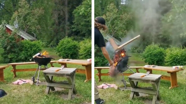 Het slechte idee voor vandaag: spuitbussen grillen