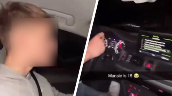 Bezopen 15-jarige joyrider crasht met auto van ouders in het Friese Damwâld