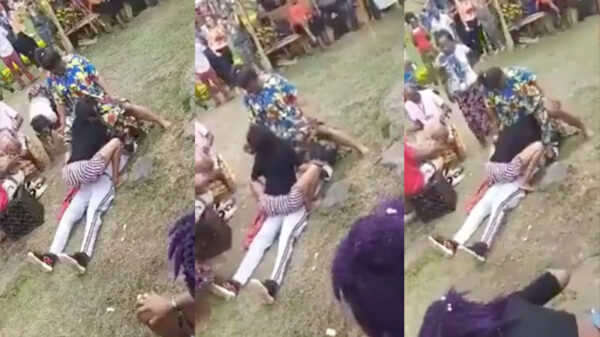 Zussen van bruid testen of 'hij' niet bij de bruidegom rechtop gaat staan