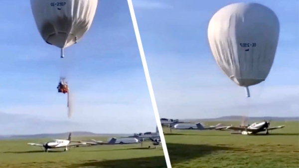 Tip van de dag: land met je luchtballon nooit op een vliegveld