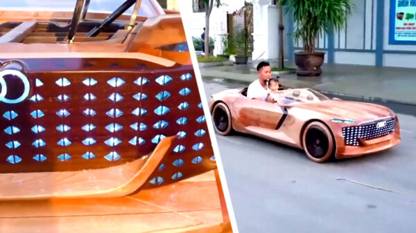 Vietnamese vader bouwt voor zijn dochter een volledig operationele auto