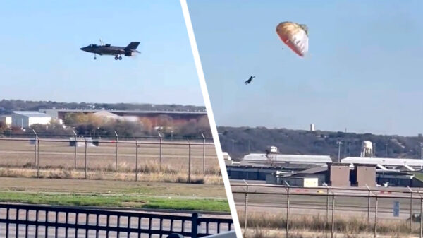 In Texas met een F35B landen blijkt nog behoorlijk ingewikkeld te zijn