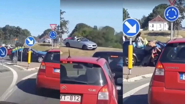 Ook deze Franse verkeershufters hebben schijt aan de rest van het verkeer