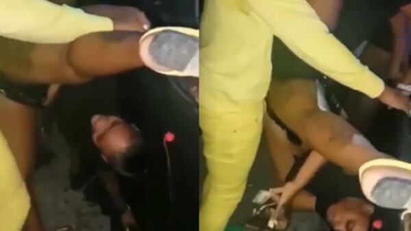 Dansmarieke ontdekt tijdens het daggeren de perfecte houding om zakken te rollen