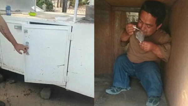 Kleine cokedief vindt de ideale plek voor een rustige snuif