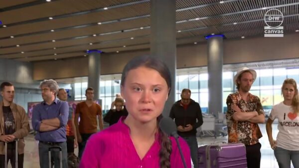 Gretha Thunberg pislink over het faillissement van Thomas Cook