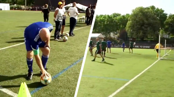 Heb je FIFA-baas Gianni Infantino wel eens een hoekschop zien nemen?