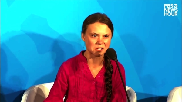 Greta Thunberg blijkt behoorlijk bekwaam in de Zweedse death metal