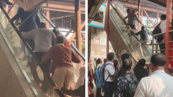 Roltrap met opstartproblemen neemt groepje Indiërs in het ootje