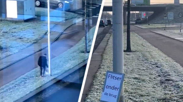 Held waarschuwt automobilisten voor sneaky flitser onder viaduct in Utrecht