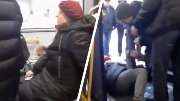 Russische vrouw uit bus gekieperd nadat ze aangeeft tegen de oorlog in Oekraïne te zijn