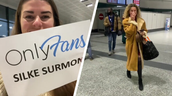 Even je allerbeste vriendin van het vliegveld halen en haar een rooie kop bezorgen