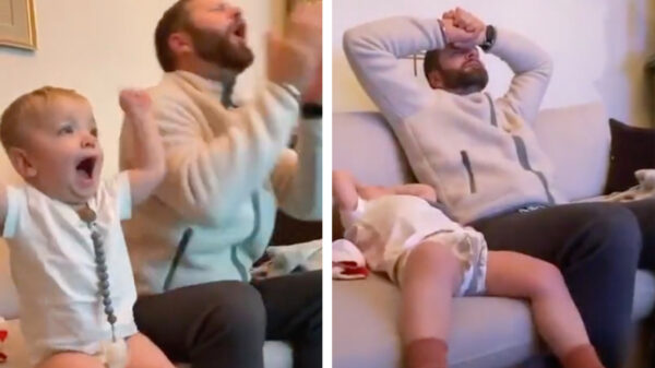 Wat is er nou mooier dan met je vader een potje voetbal kijken?