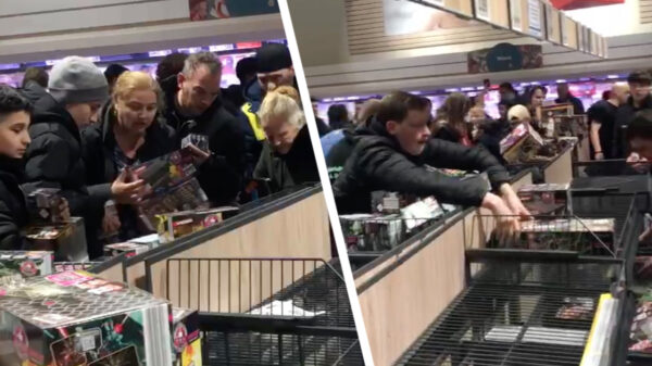 Gretige Nederlanders gaan massaal vuurwerkshoppen in de Lidl van Gronau