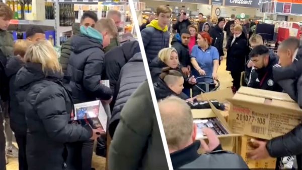 Meer chaos bij Duitse supermarkten: Nederlander bodycheckt vrouw bij de Lidl
