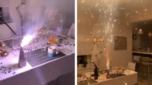 Ja joh, steek jij anders even een vuurwerkfontein in huis af