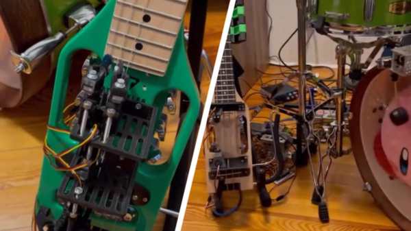 Al eens een stelletje robots Nirvana zien spelen?