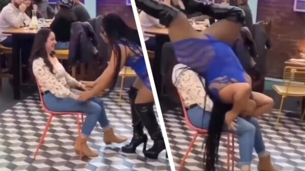 Stoel blijkt niet bestand tegen het geweld van een schootdanseres