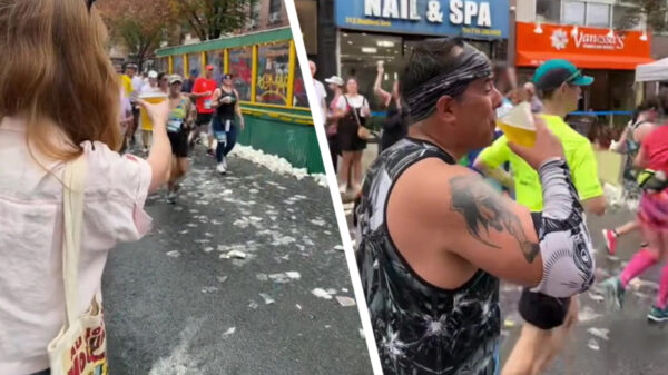 Dankzij deze dame werd de marathon een stuk draaglijker