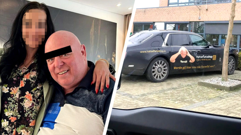 Auto van Peter Gillis bij het politiebureau in het Belgische Neerpelt gespot